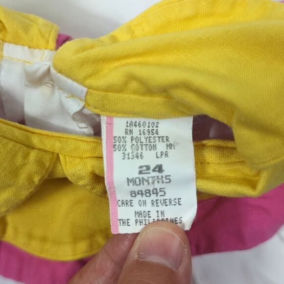 Vintage Bubble Romper Girls Size 18m Floral Tulip Outfit - Picture 5 of 5